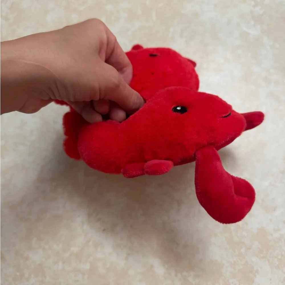 Red Lobster Plush Slippers Novelty Crab Animal Slippers 6-18 Months